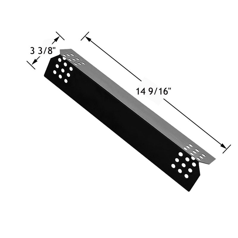 YIHAM 14 9/16 Inch Heat Plate for Grill Master 720-0697 Nexgrill 720-0830H 720-0783E 720-0783EH 720-0882A 720-0925P BHG 730-0783W Replacement Parts Heat Shield Tent Flame Tamer Set of 4 KP708 - Image 2